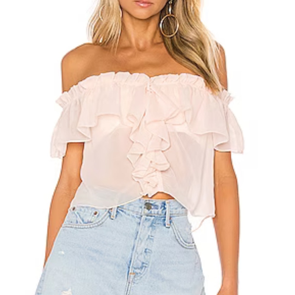 Revolve Off-Shoulder Ruffle Top